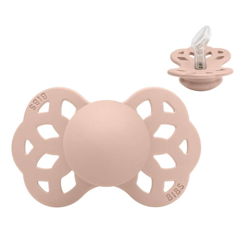 BIBS Anatomisk Infinity Pacifier - Size 1 - Silicone - Blush
