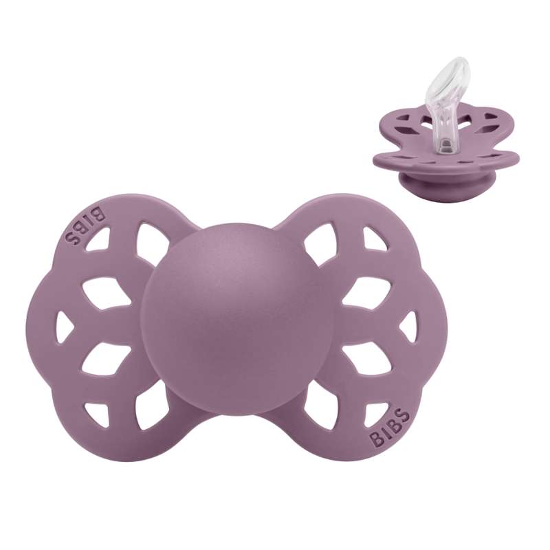 BIBS Anatomisk Infinity Pacifier - Size 1 - Silicone - Mauve