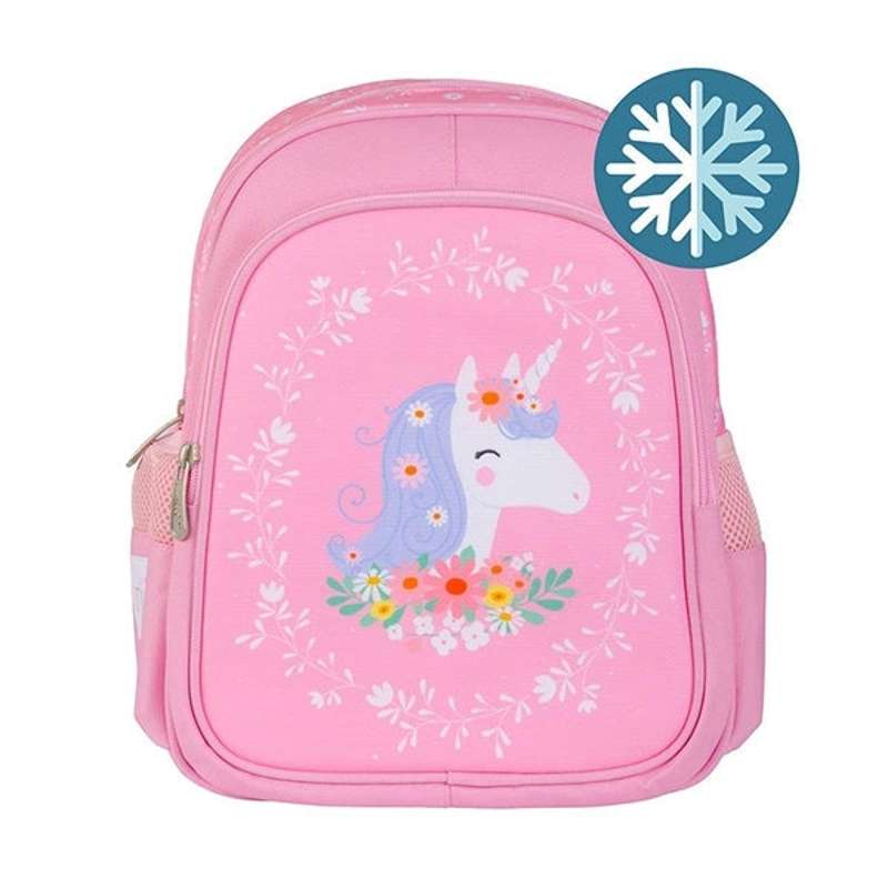 A Little Lovely Company Backpack with Cooler Pocket - Unicorn - Pink
