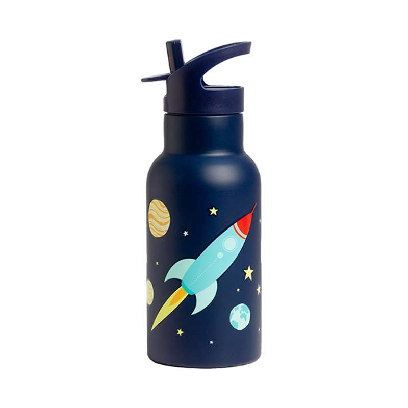 A Little Lovely Company Thermos Flask - 350 ml. - Space - Blue