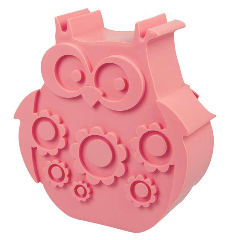 Blafre Lunchbox with 2 Compartments - Owl - Pink