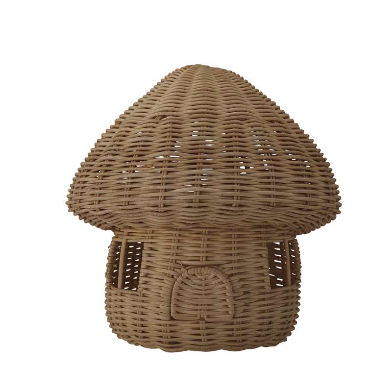 Bloomingville Dodi Dollhouse with Lid - Rattan - Brown