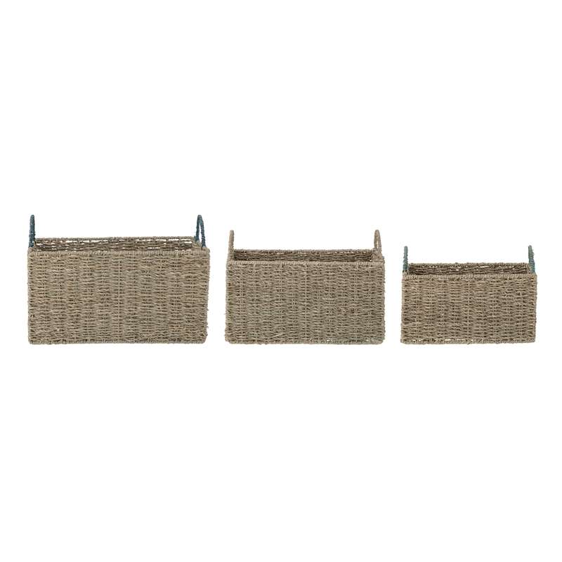 Bloomingville Window Basket Set with 3 Baskets - Seagrass - Natural