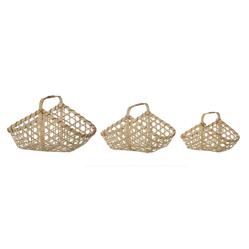 Bloomingville Lysia Basket Set with 3 Baskets - Bamboo - Natural