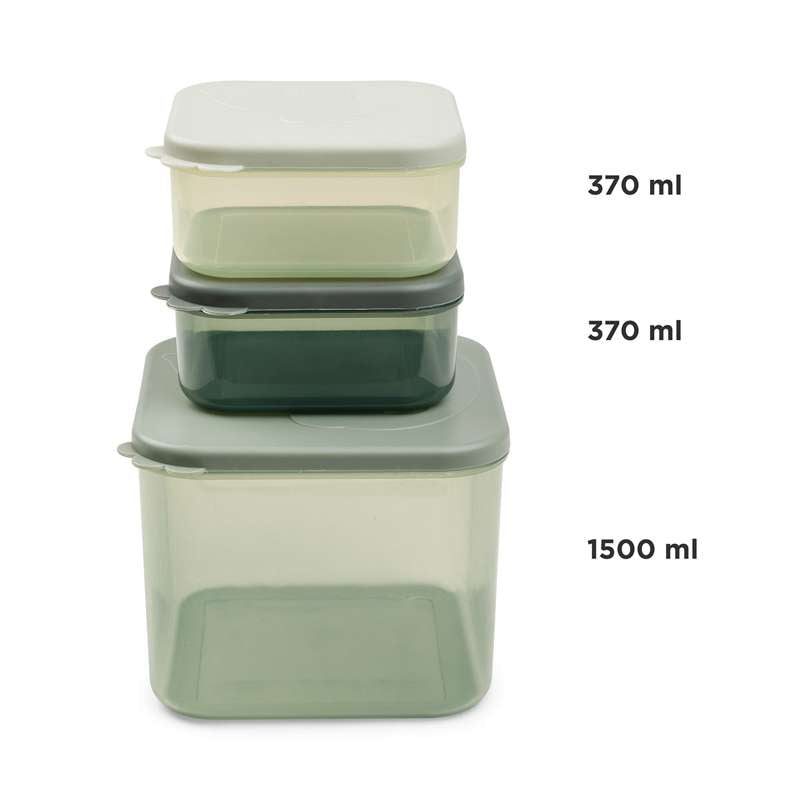 Done by Deer Food storage container set L Elphee Green