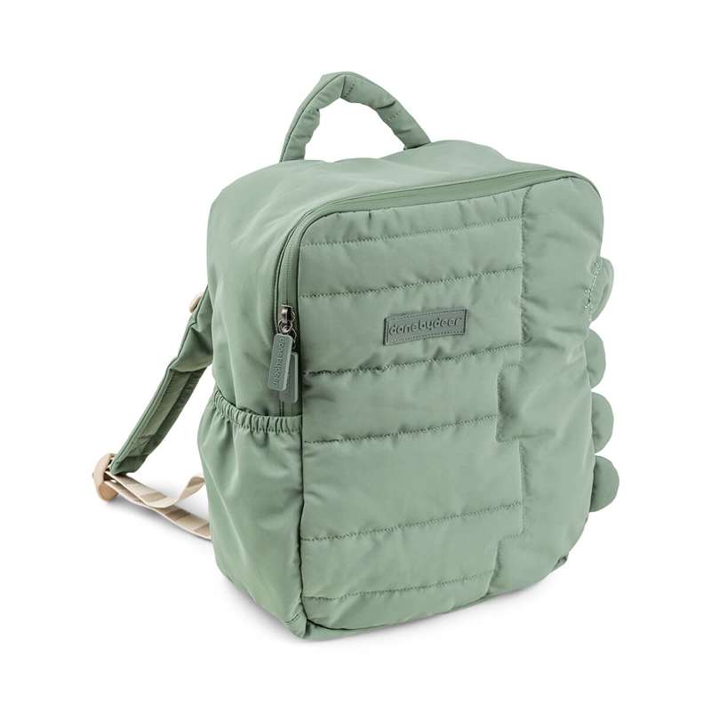 Done by Deer Quilted kids backpack Croco Green