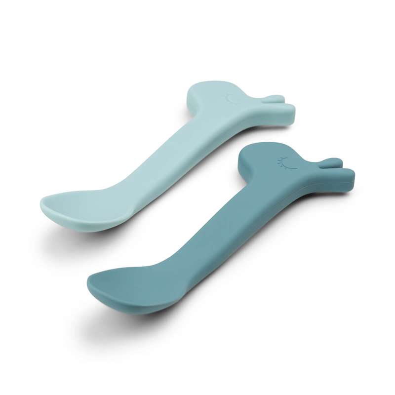 Done by Deer Silicone spoon 2-pack Lalee Blue