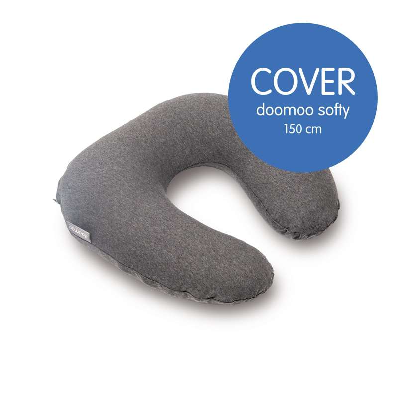 Doomoo Nursing Pillow Cover 50x48x14 cm - Anthracite Melange
