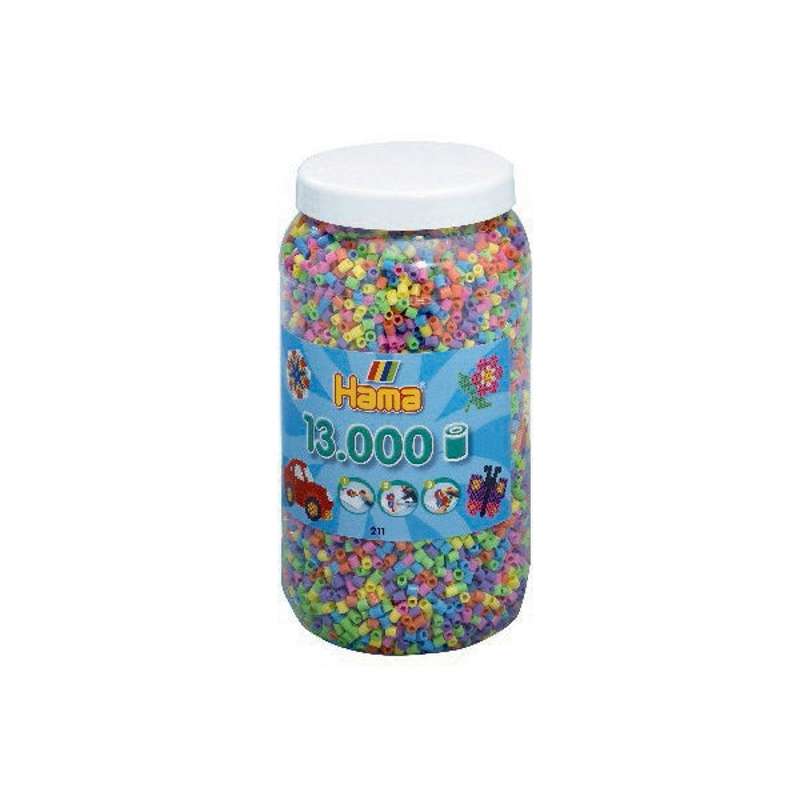 HAMA Midi Beads - 13000 pcs. - Pastel Mix