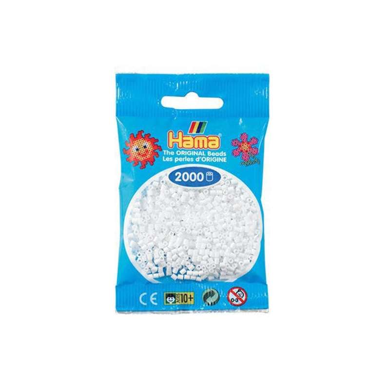 HAMA Mini Beads - 2000 pcs - White (501-01)