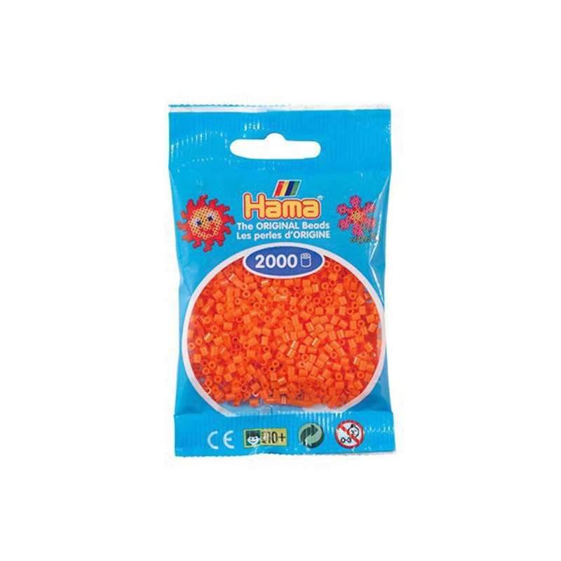 HAMA Mini Beads - 2000 pcs - Orange (501-04)