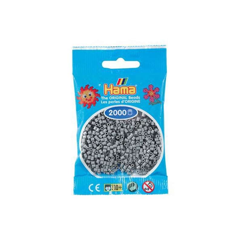 HAMA Mini Beads - 2000 pcs - Gray (501-17)