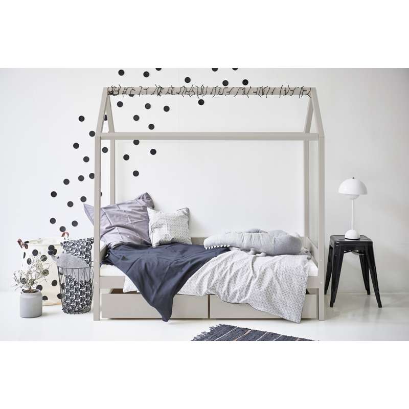 Hoppekids House bed - ECO Comfort 70x160 cm - Dove grey