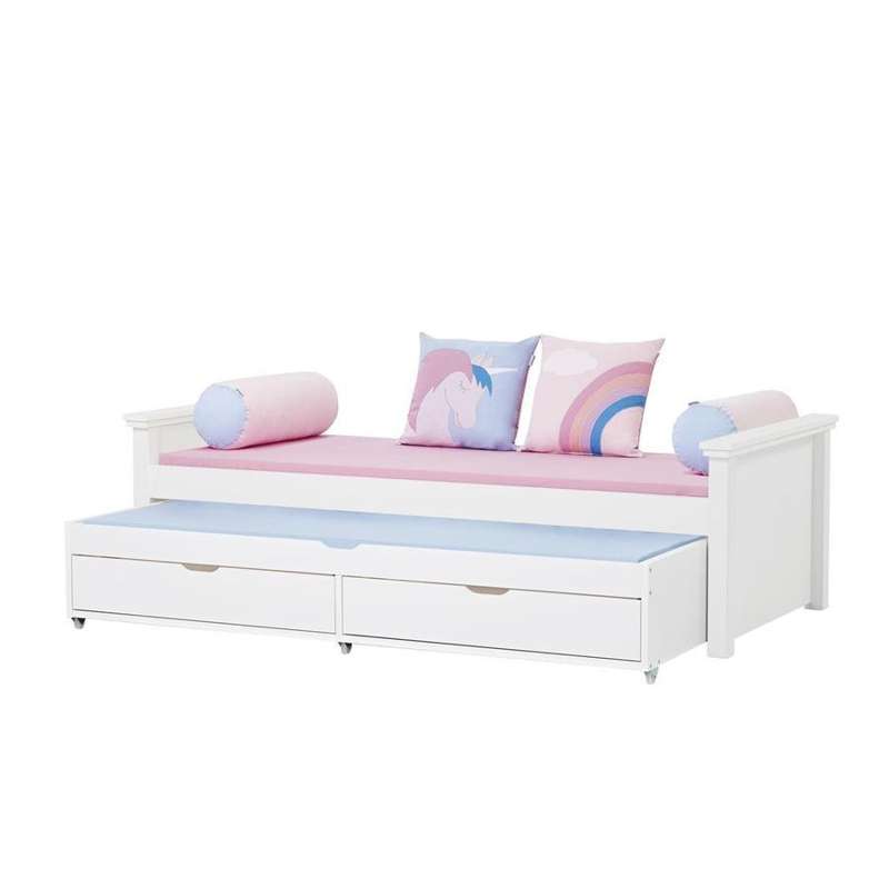 Hoppekids Maja Deluxe Junior bed with medium-board, incl. pull-out bed, 90x200 cm