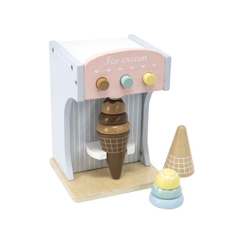 Kid'oh Toy soft ice cream machine in wood