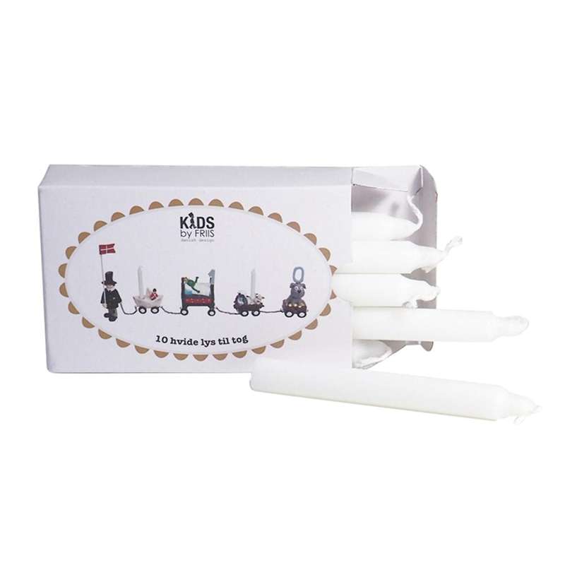 Kids by Friis Birthday Candle for Train - white
