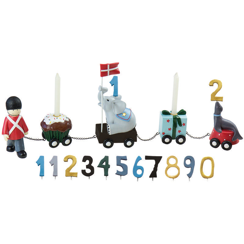 Kids by Friis Birthday Train with 9 numbers - guards