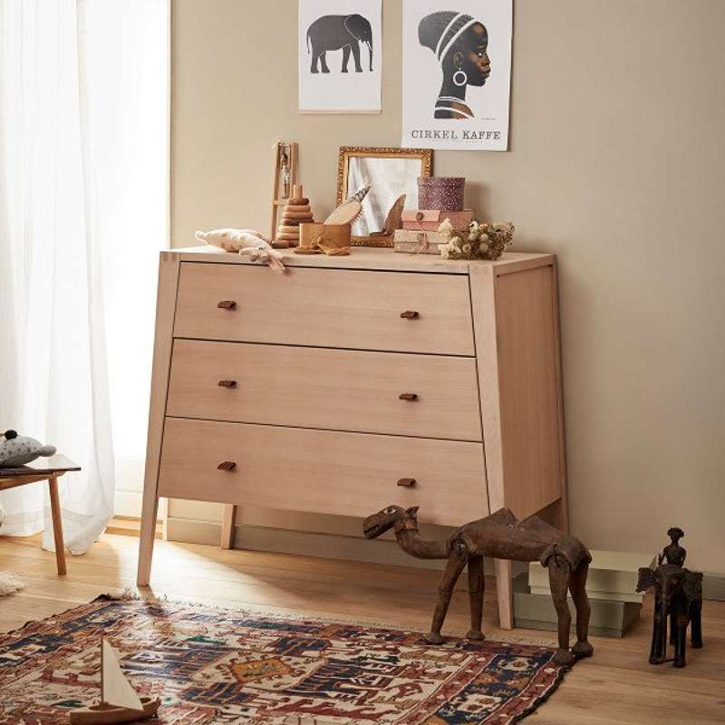 Leander Linea Chest of Drawers - Beech