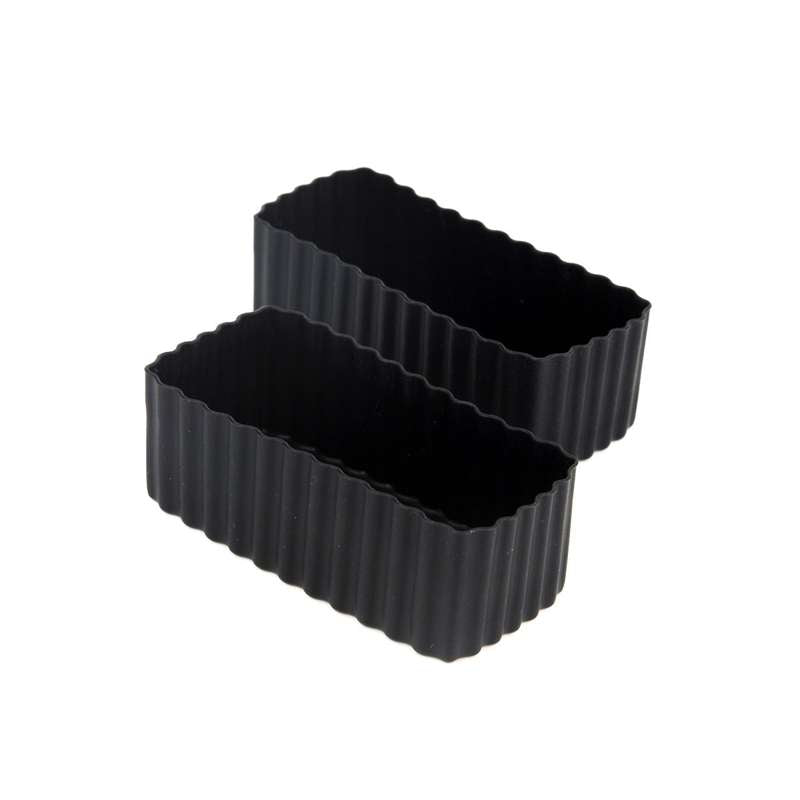 Little Lunch Box Co. Rectangular Bento Cups - 2 pcs. - Black