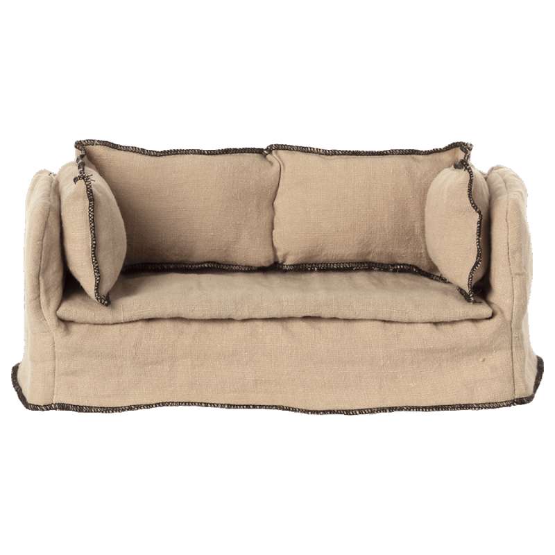 Maileg Miniature Sofa in Linen Quality (22 cm.)