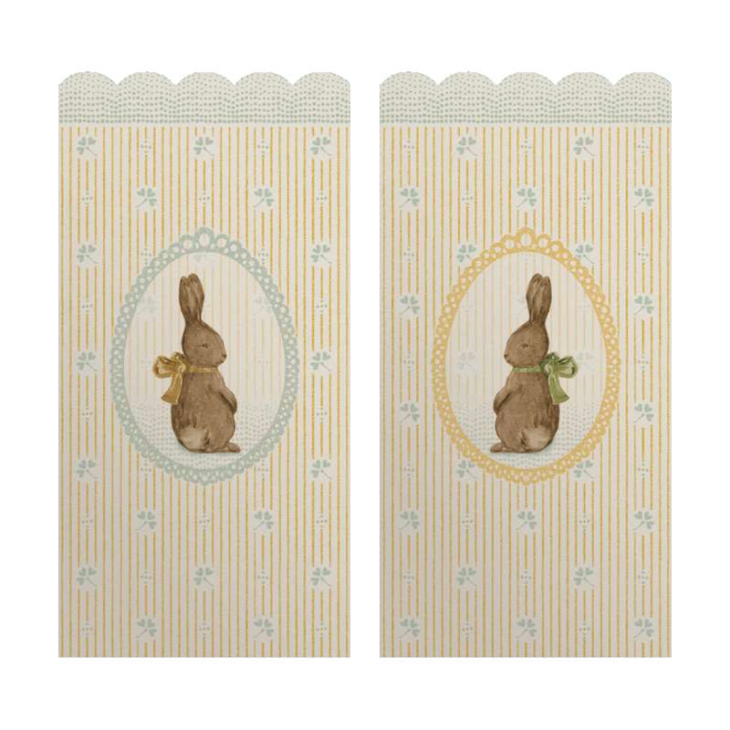 Maileg Easter Napkins - Rabbit with Bow - 16 pcs. (16.5 cm.)