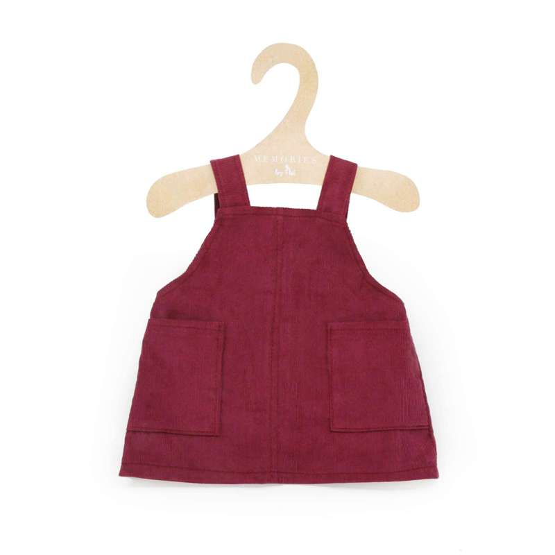Memories by Asi Doll Clothing (43-46 cm) Spencer Dress - Wine Red