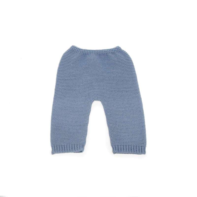 Memories by Asi Doll Clothing (43-46 cm) Warm Knitted Pants - Light Blue