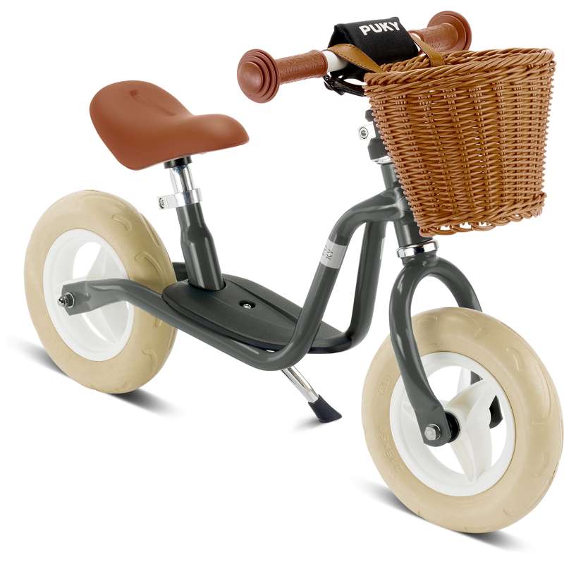 PUKY LR M CLASSIC - Two-wheeled Balance Bike with Basket - Anthracite