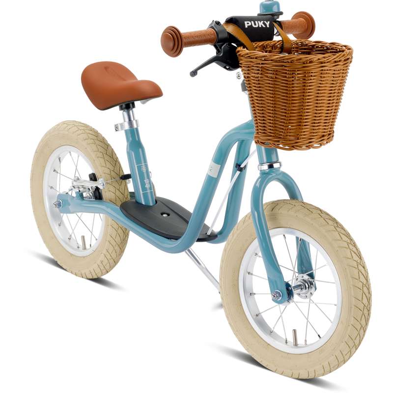 PUKY LR XL BR CLASSIC - Two-wheeled Running Bike with Accessories - Retro Blue
