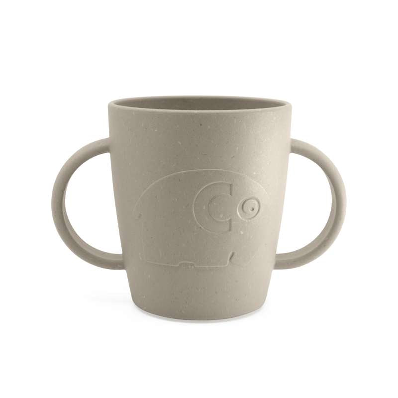 MUMS, cup w handle, jetty beige