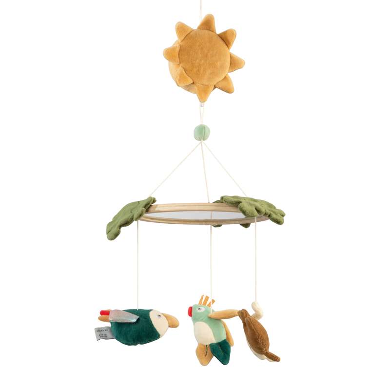 Baby musical mirror mobile, Wildlife