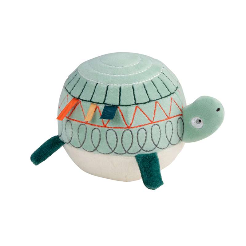 Fabric ball with bell, Turbo the turtle