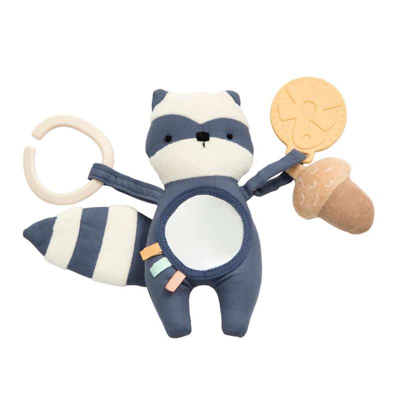 Sebra Activity toy, Rebel the racoon, bramble blue