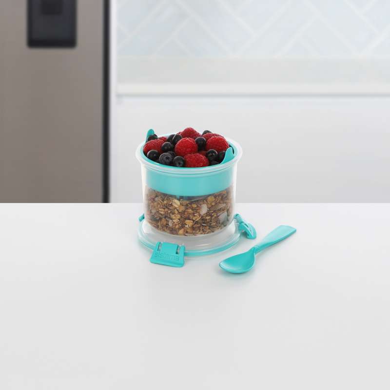 Food Storage Container System - Breakfast To Go - 530 ml - Minty Teal