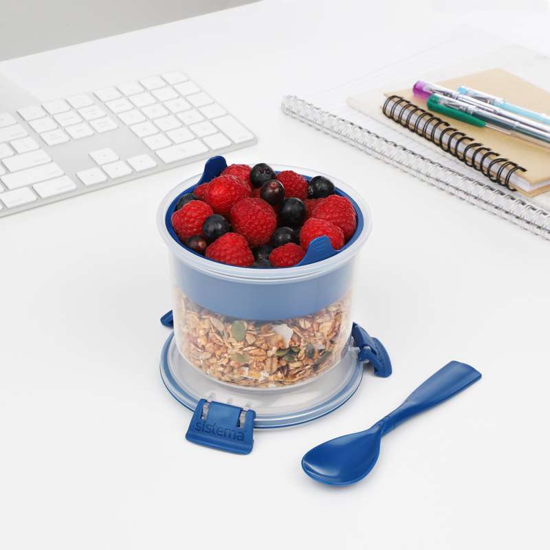 Food Storage Container System - Breakfast To Go - 530 ml - Ocean Blue