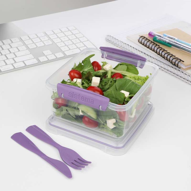 Food Storage Container System - Lunch Plus To Go - 1.2 L - Misty Purple