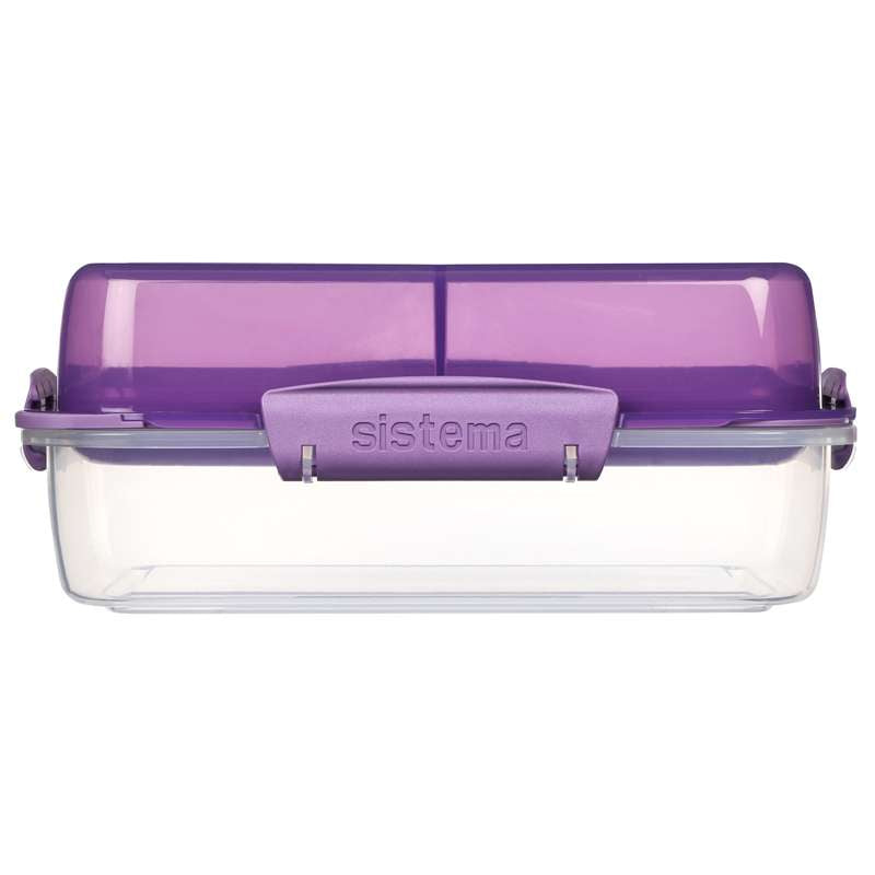 Food Storage Container System - Lunch Stack To Go Rectangle - 1.8L - Misty Purple