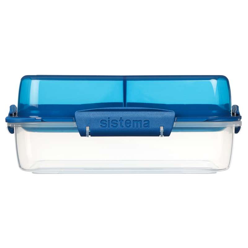 Food Storage Container System - Lunch Stack To Go Rectangle - 1.8L - Ocean Blue