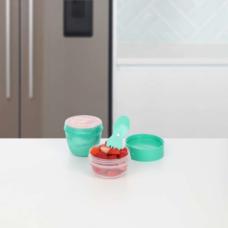 Food Storage Container System - Snack Capsule To Go - 515 ml. - Minty Teal