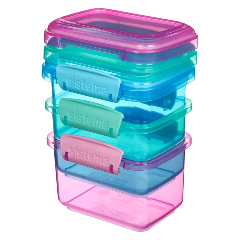 Food Storage Containers System - 3-Pack - Lunch Packs - 400 ml - Assorted.