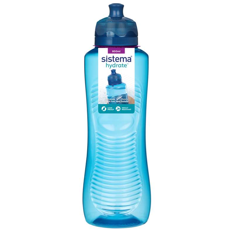 Sistema Water Bottle - Gripper - 800 ml. - Ocean Blue