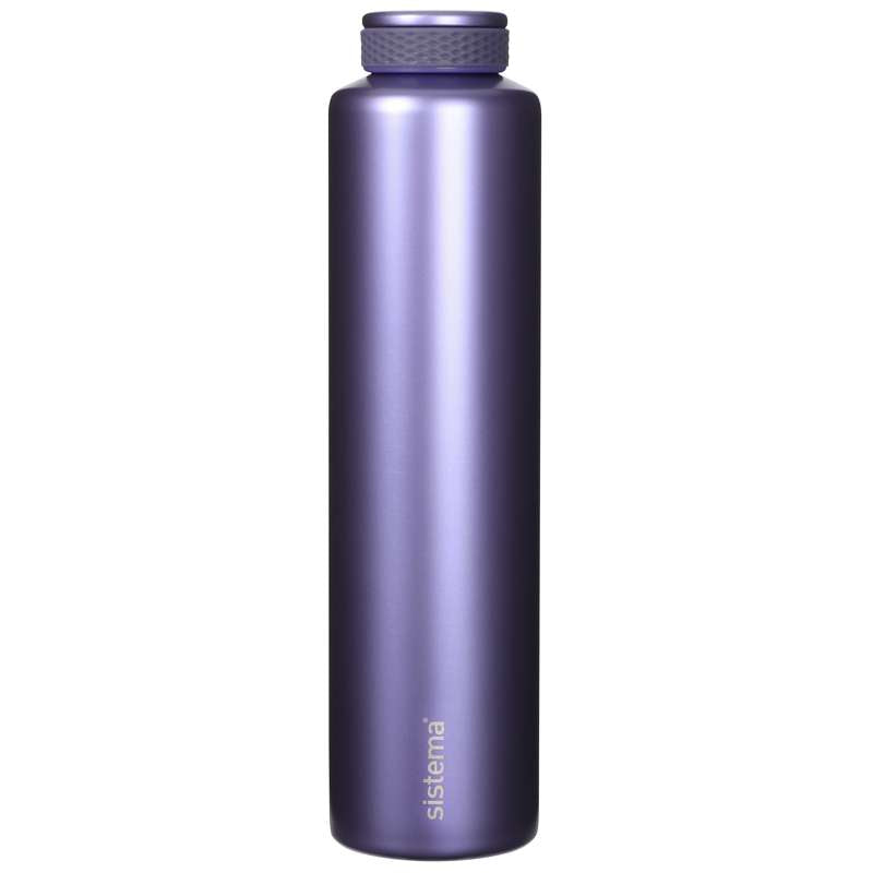 Sistema Water Bottle - Stainless Steel - 600 ml - Purple