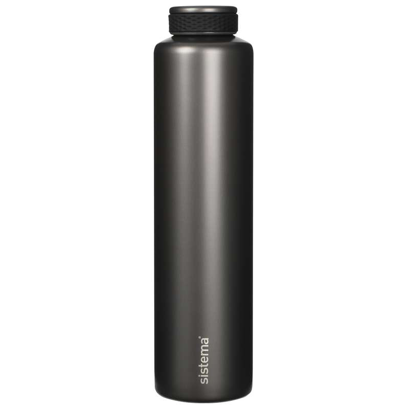 Sistema Water Bottle - Stainless Steel - 600 ml - Black