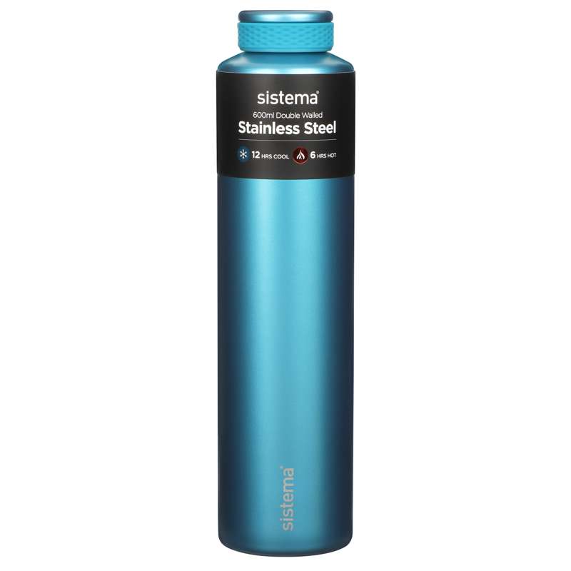Sistema Water Bottle - Stainless Steel - 600 ml. - Teal