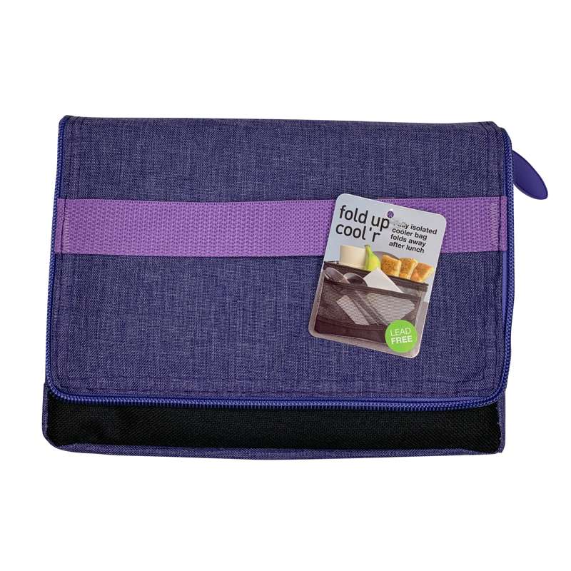 Folding Cooler Bag - Purple
