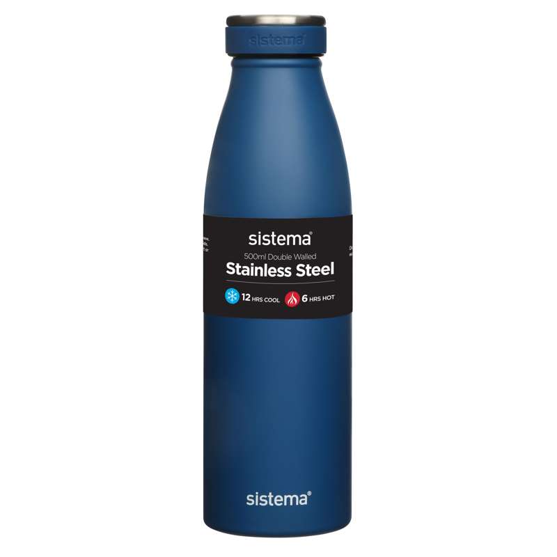 Thermos Flask System - Stainless Steel - 500 ml - Ocean Blue